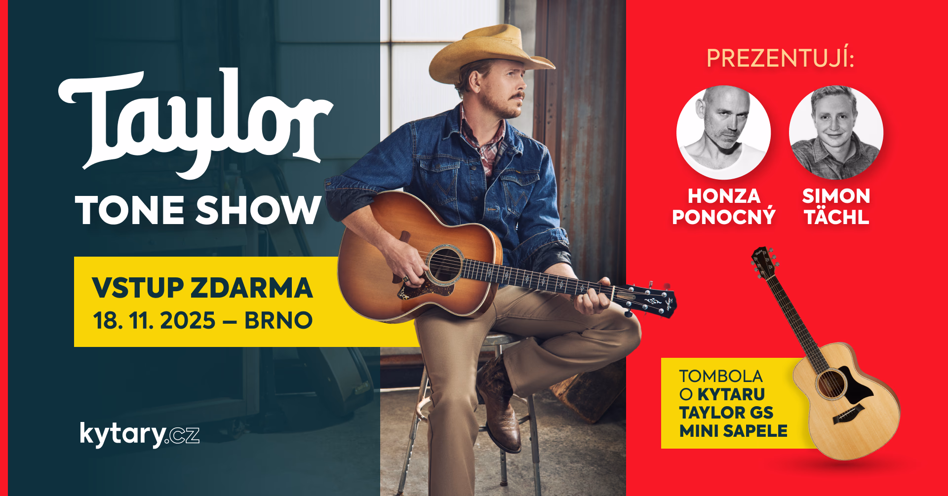Registruj se a vyhraj kytaru Taylor!